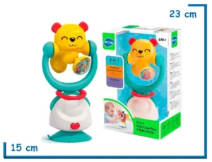 HOLA BABY SONAJERO Y MORDEDOR OSO KUNG FU 2 EN 1