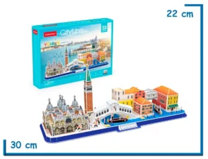 CUBIC FUN CITY LINE VENICE 3D PUZZLE 126 PZS