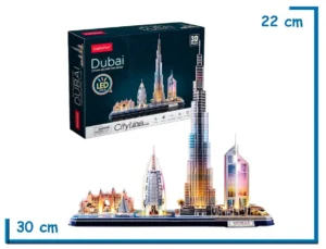 CUBIC FUN CITY LINE DUBAI CON LED 3D PUZZLE 182 PZS