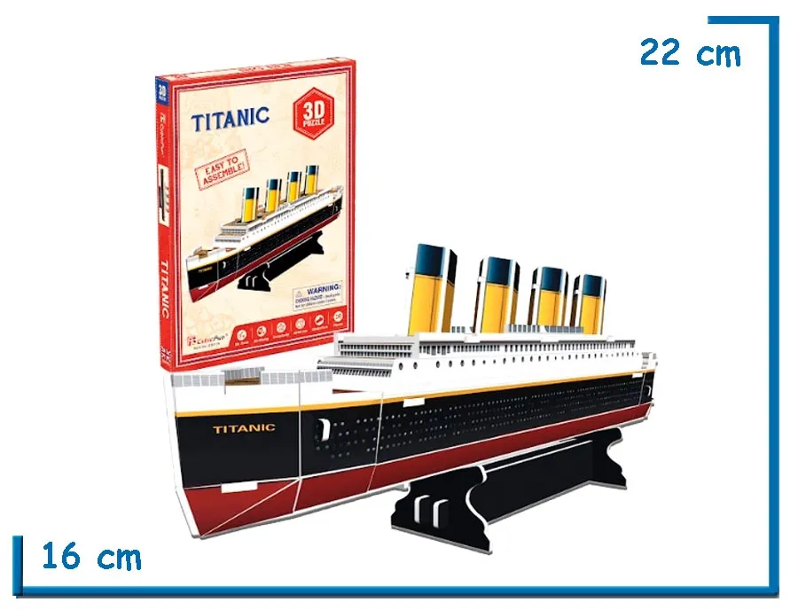 CUBIC FUN EASY TO ASSEMBLE TITANIC 3D PUZZLE 30 PZS