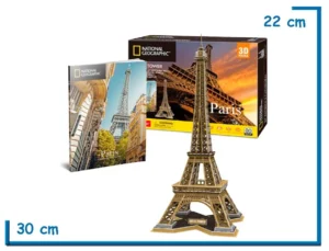 CUBIC FUN NAT GEO EIFFEL TOWER 3D PUZZLE 80 PZS