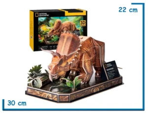 CUBIC FUN NAT GEO TRICERATOPS 3D PUZZLE 44 PZS