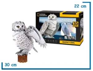 CUBIC FUN NAT GEO SNOWY OWL 3D PUZZLE 62 PZS