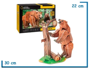 CUBIC FUN NAT GEO BROWN BEAR 3D PUZZLE 88 PZS
