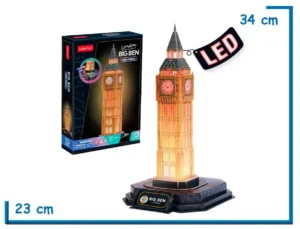 CUBIC FUN LONDON BIG BEN NIGHT EDITION LED 3D PUZZLE 32 PZS