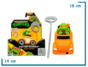 2X1 FUNRISE TMNT CLASSIC MICHELANGELO ROAD RIP RACERS
