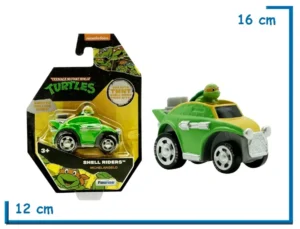 2X1 FUNRISE TMNT CLASSIC MICHELANGELO SHELL RIDERS DIE CAST