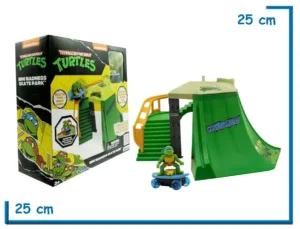 2X1 FUNRISE TMNT CLASSIC MINI MADNESS SKATE PARK CON FIGURA