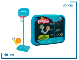 MOOKIE SWINGBALL FIRTS BASKETBALL NIÑOS ARO Y PELOTA CON BASE