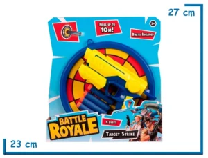 HTI BATTLE ROYALE PISTOLA CON DARDOS Y TABLERO