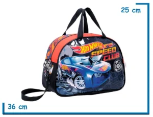 BOLSO OVAL HOT WHEELS NEGRO SPEED CLUB
