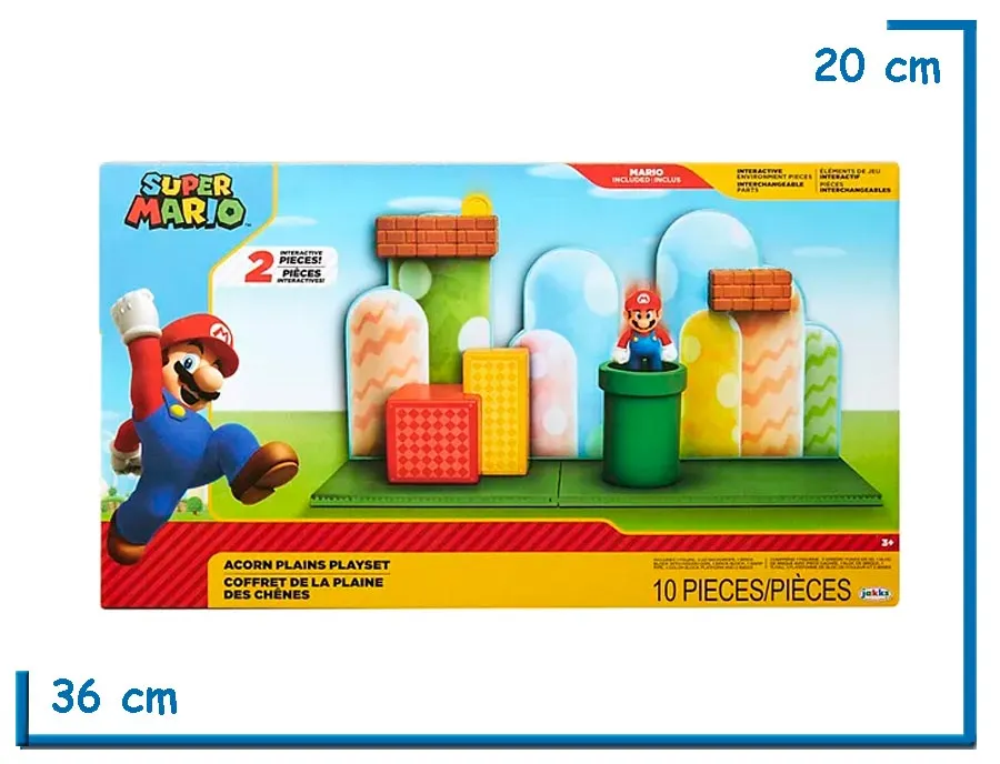 JAKKS SUPER MARIO ACORN PLAINS PLAYSET MEDIANO