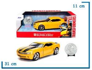 JADA 2006 CHEVY CAMARO BUMBLEBEE TRANSFORMERS DIE CAST 1.24