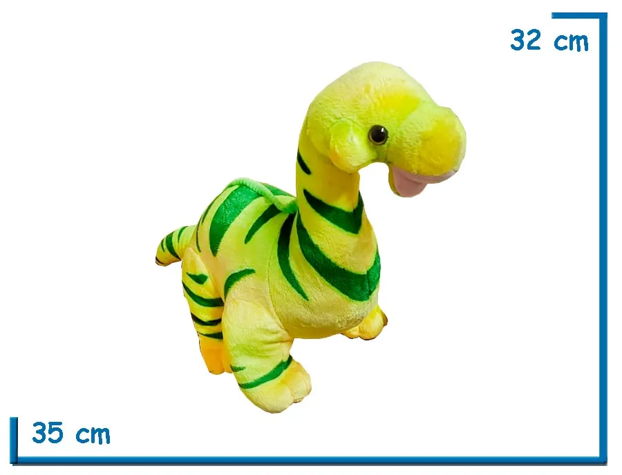 PELUCHE BRAQUIOSAURIO VERDE 32CM