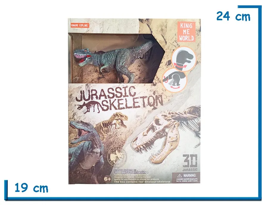 PLAYSET JURASSIC SKELETON 3D SURTIDOS