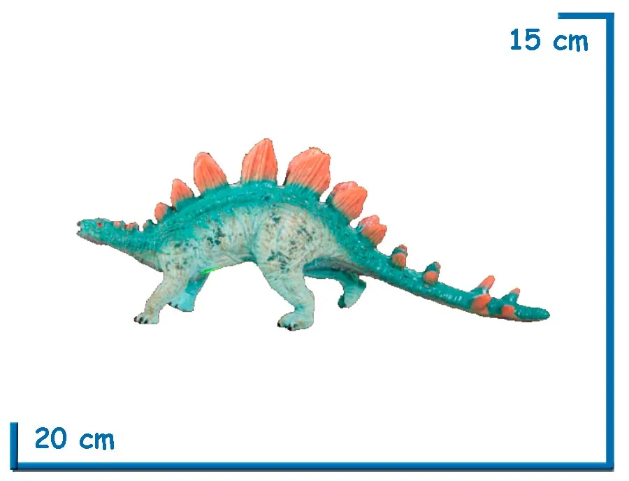 KING ME DINOSAUR STEGOSAURIO CON CHIFLE 20 CM