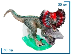 DINOSAUR DILOFOSAURIO CON SONIDO EN BLISTER 60CM