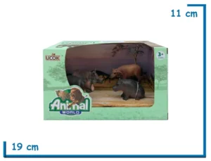 ANIMAL WORLD RHINO ANTILOPE E HIPOS CACHORROS