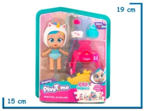 IMC CRY BABIES DREAMY BABY DOLL & WALKER PLAYTIME
