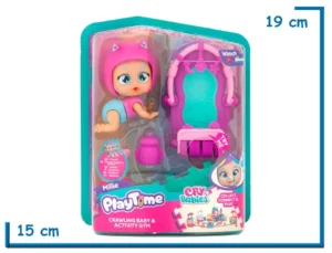 IMC CRY BABIES MILLIE CRAWLING BABY & ACTIVITY GYM PLAYTIME