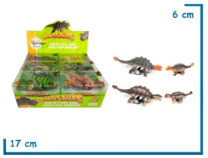 DINOMIGHT ANQUILOSAURIO CON CRIA DINOSAURS PULL-BACK