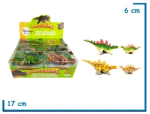 DINOMIGHT STEGOSAURIO CON CRIA DINOSAURS PULL-BACK