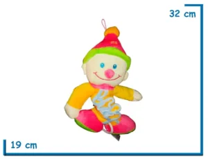 CUNERO MUSICAL PAYASO ACORDEON AMARILLO