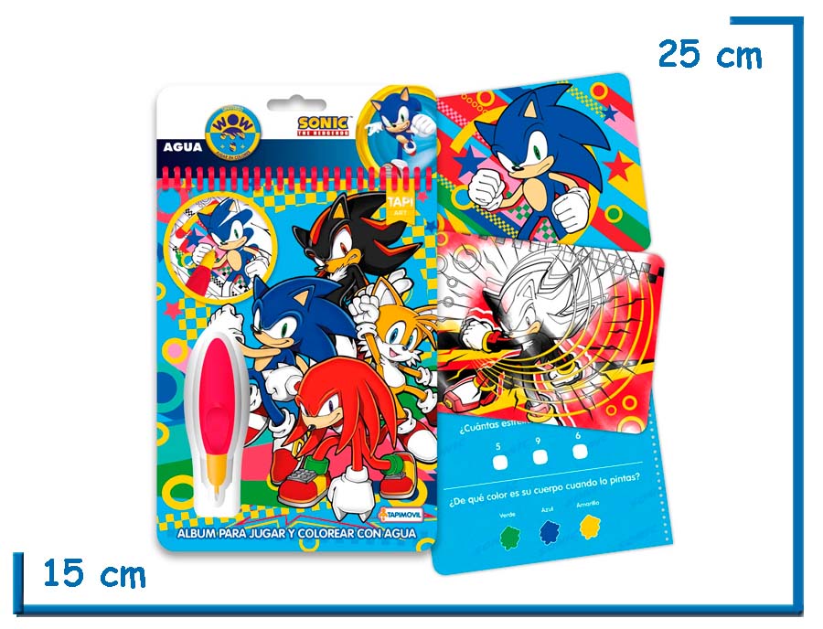 SONIC AGUA WOW! COLOREA CON AGUA