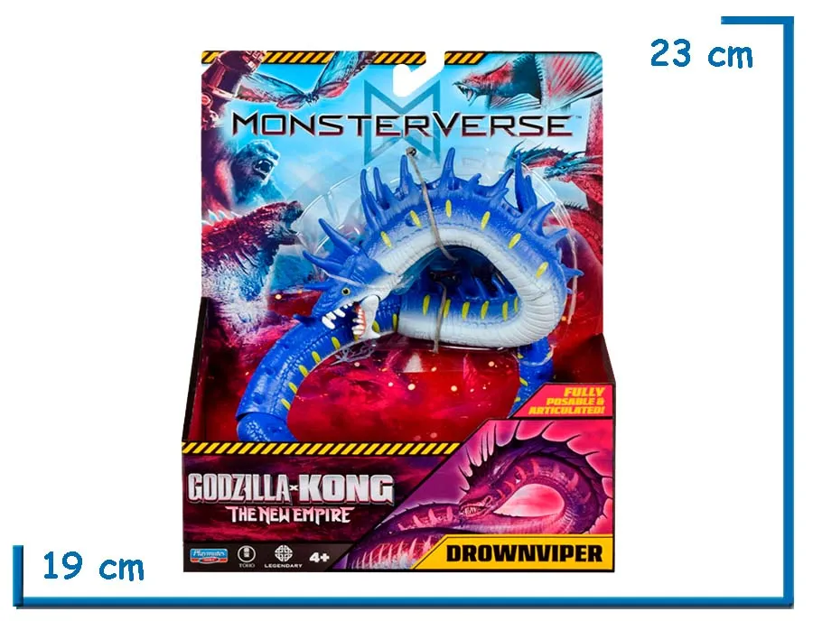 PLAYMATES MONSTERVERSE DROWNVIPER GODZILLA X KONG TNE