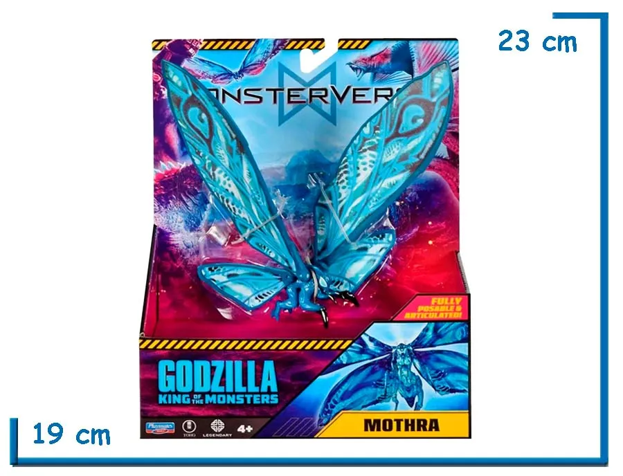 PLAYMATES MONSTERVERSE MOTHRA GODZILLA KOTM