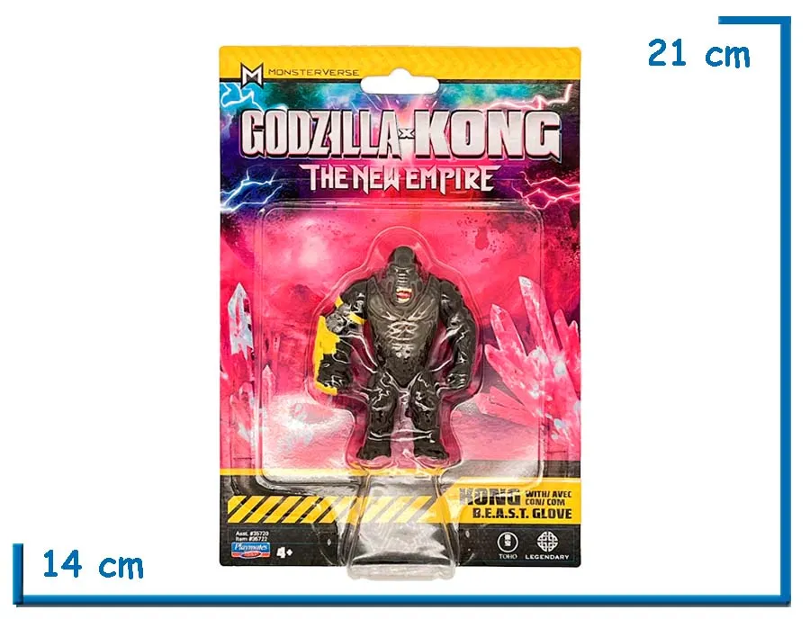 PLAYMATES MONSTERVERSE KONG BEAST GLOVE MINI FIG GODZILLA X KONG TNE