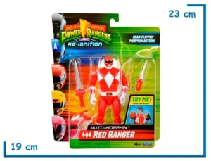 PLAYMATES POWER RANGERS RI RED RANGER AUTO-MORPHIN