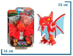 STRETCHERZ STRETCH SQUAD DINO DRAGON ROJO Y CELESTE