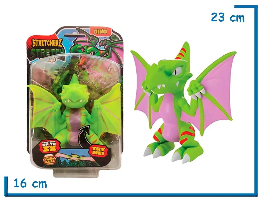 STRETCHERZ STRETCH SQUAD DINO DRAGON VERDE Y LILA
