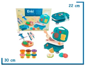 ENKI DESSERT MAKING TOAST & WAFFLES TURQUESA SET DE MASAS