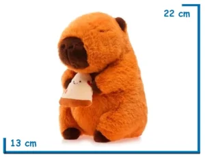PELUCHE CAPIBARA CON PIZZA 22CM
