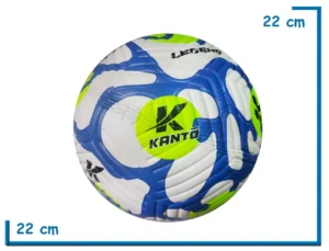 PELOTA DE CUERO N°5 KANTO LEGEND DISEÑO AZUL CIRCULO AMARILLO