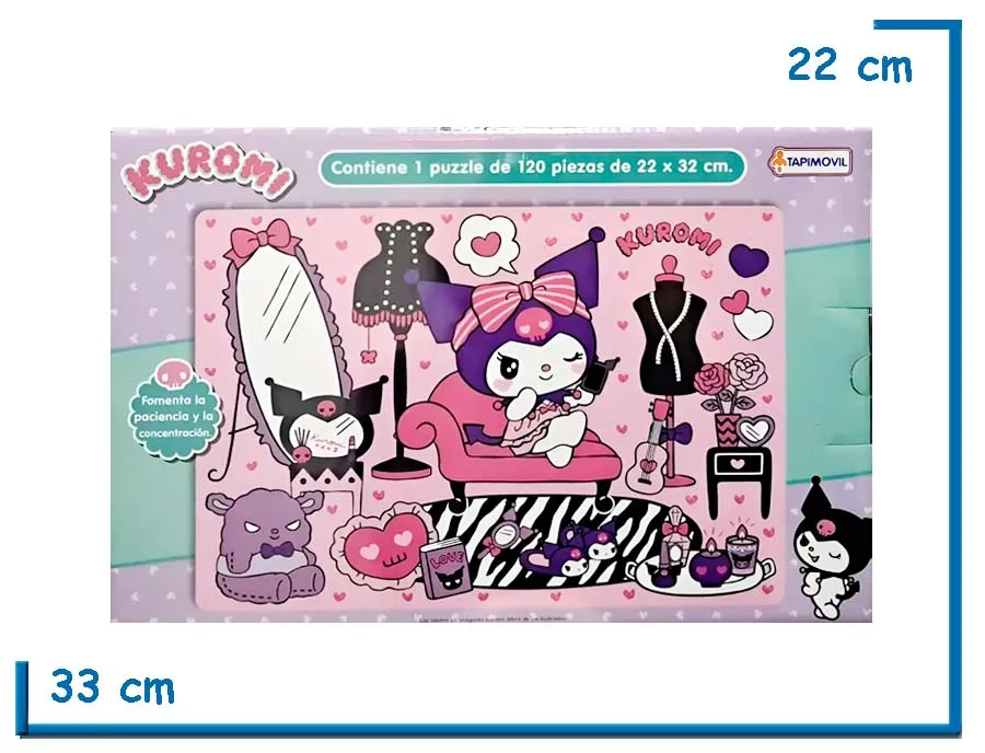 HELLO KITTY KUROMI PUZZLE X120 PZS