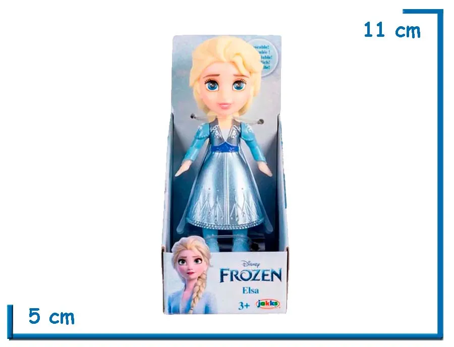 JAKKS ELSA FROZEN 2 CELESTE METALIZADA MINI FIGURA POSABLE FROZEN