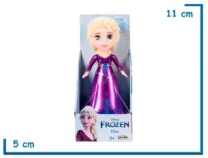 JAKKS ELSA VIOLETA METALIZADA MINI FIGURA POSABLE FROZEN