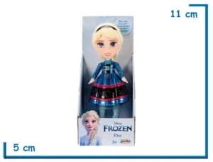 JAKKS ELSA AZUL METALIZADA  MINI FIGURA POSABLE FROZEN