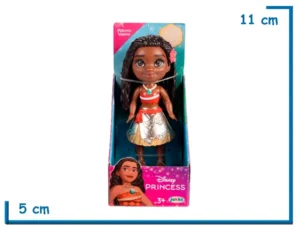 JAKKS MOANA METALIZADA MINI FIGURA POSABLE DISNEY PRINCESAS