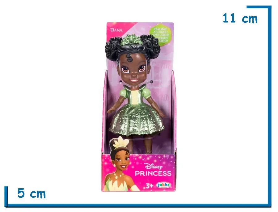 JAKKS TIANA METALIZADA MINI FIGURA POSABLE DISNEY PRINCESAS
