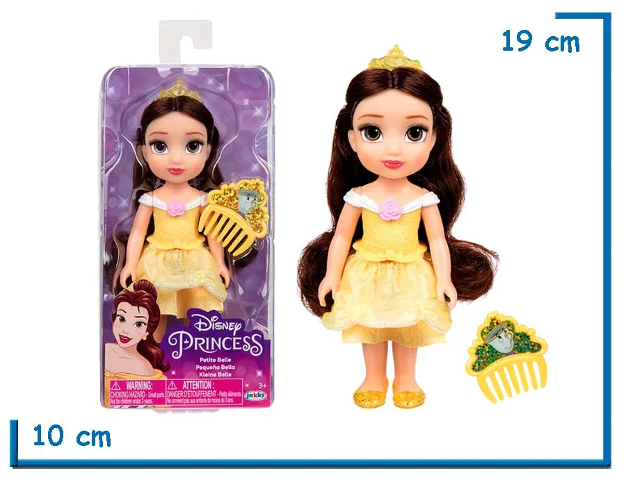 JAKKS DISNEY PRINCESS MUÑECA PEQUEÑA BELLE 16CM