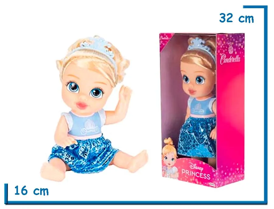 JAKKS DISNEY PRINCESS BABY CINDERELLA MU¥ECA 28CM