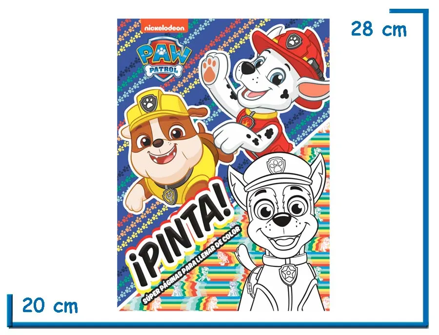 LIBRO PINTA PAW PATROL