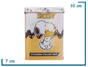 SNOOPY STICKERS COLLECTION 8 PLANCHAS EN LATA