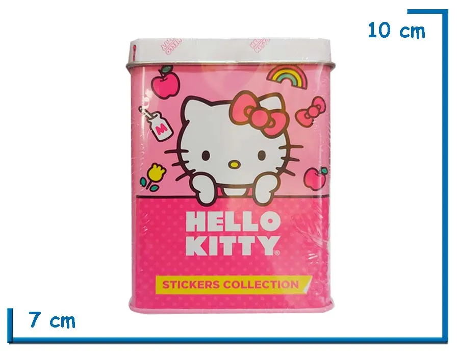 HELLO KITTY  STICKERS COLLECTION 8 PLANCHAS EN LATA