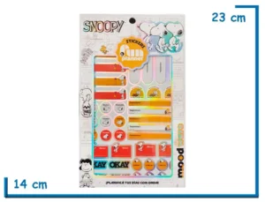 SNOOPY STICKERS FUN PLANNER 6 PLANCHAS