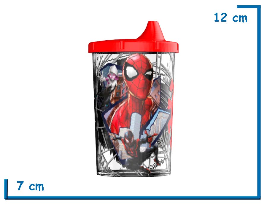 SPIDER-MAN VASO TAPA TOMADORA